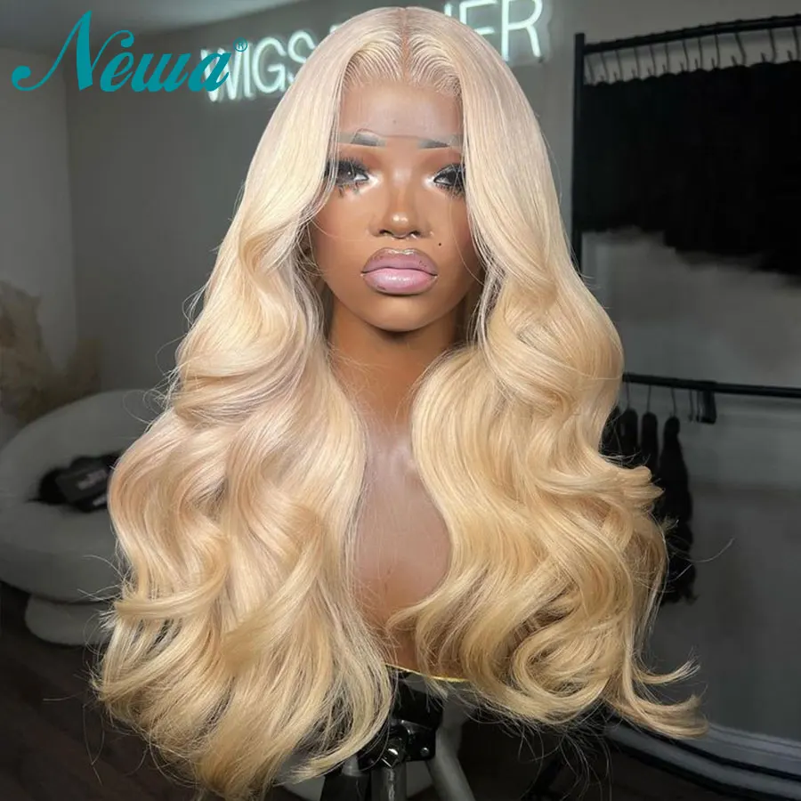 

Newa Hair 613 Body Wave Lace Front Wig 13x6 Human Hair Wigs For Women Transparent Lace Blonde Wigs Pre Plucked 613 Frontal Wigs