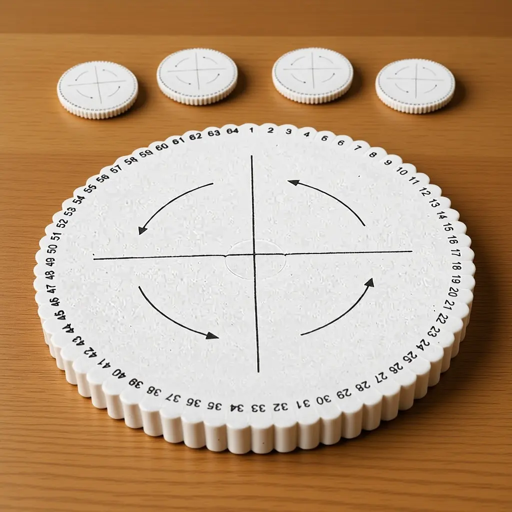 

5Pcs Round Kumihimo Disk Thickened Braiding Plate Bracelet Weaving Board Jewelry Making Tool for String Braiding