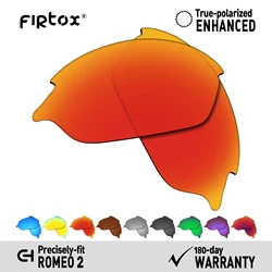 Firtox True UV400 Polarized Lenses Replacement for Oakley Romeo 2 Sunglasses (Lens Only) - Multiple Colors