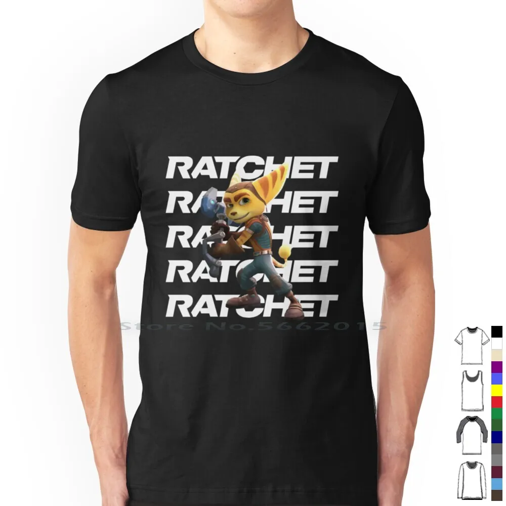 #2 The Ratchet T Shirt 100% Cotton Rivet Nefarious Ratchet And Clank Rift Apart Lombax Ps5 Ps4 Ps3 Ps2 Video Game Videogame