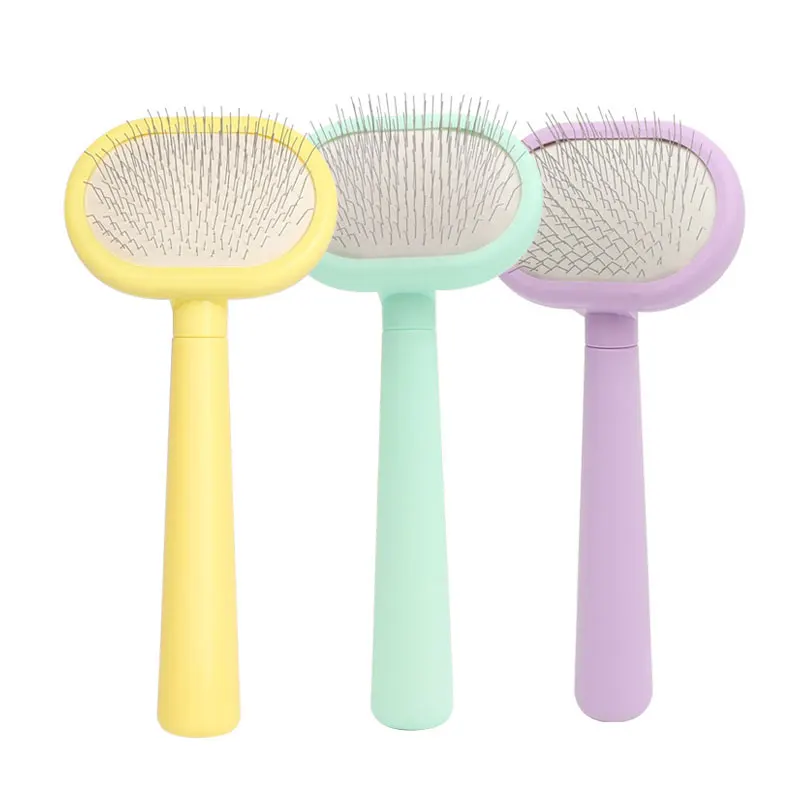 Pet Dog Brush Comb Shedding Hair Remove Needle Cat Combs Massage Grooming Tool For Dog Cats Pet Cleaning Supplies Accessories