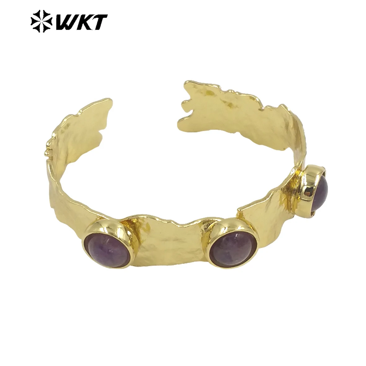 WT-B633 WKT Cuff Design High Class Gemstone Bracelets Personality for Commuter Vintage Bracelets