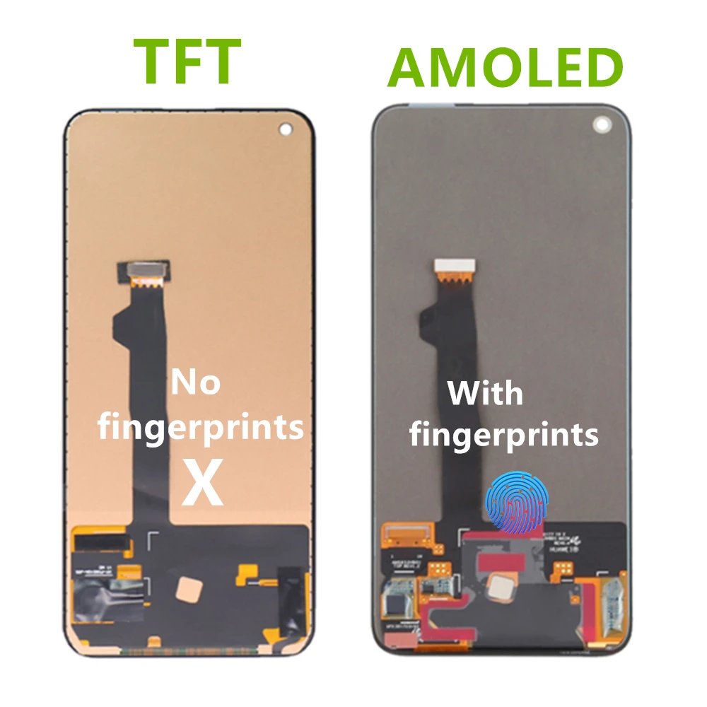 TFT/AMOLED For Huawei Honor 30 Display For Nova 7 5G BMH-AN10 LCD Screen Touch Digitizer Assembly Nova7 LCD JEF-NX9 JEF-AN20