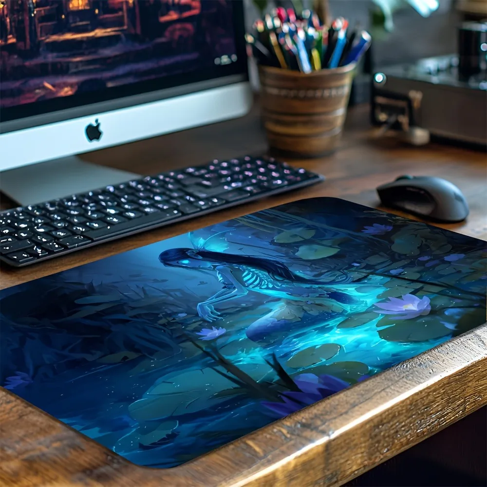 Anime-themed game mat, with a marine princess theme Specifically designed for card games and board games This anti-slip rubber
