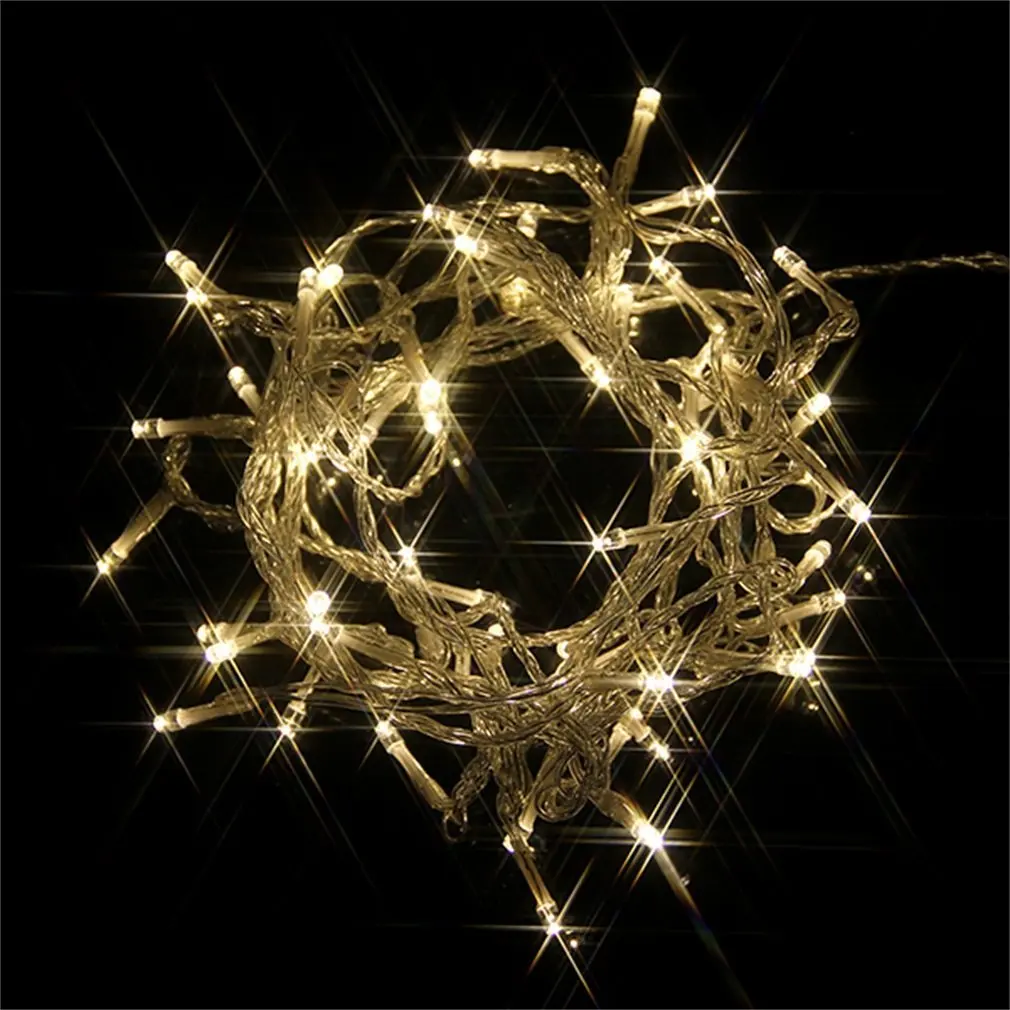 Branco quente LED String Luzes de fadas, 8 modos, festa, Natal, jardim, IP44, requintado, durável, lindo, 100, 300, 500