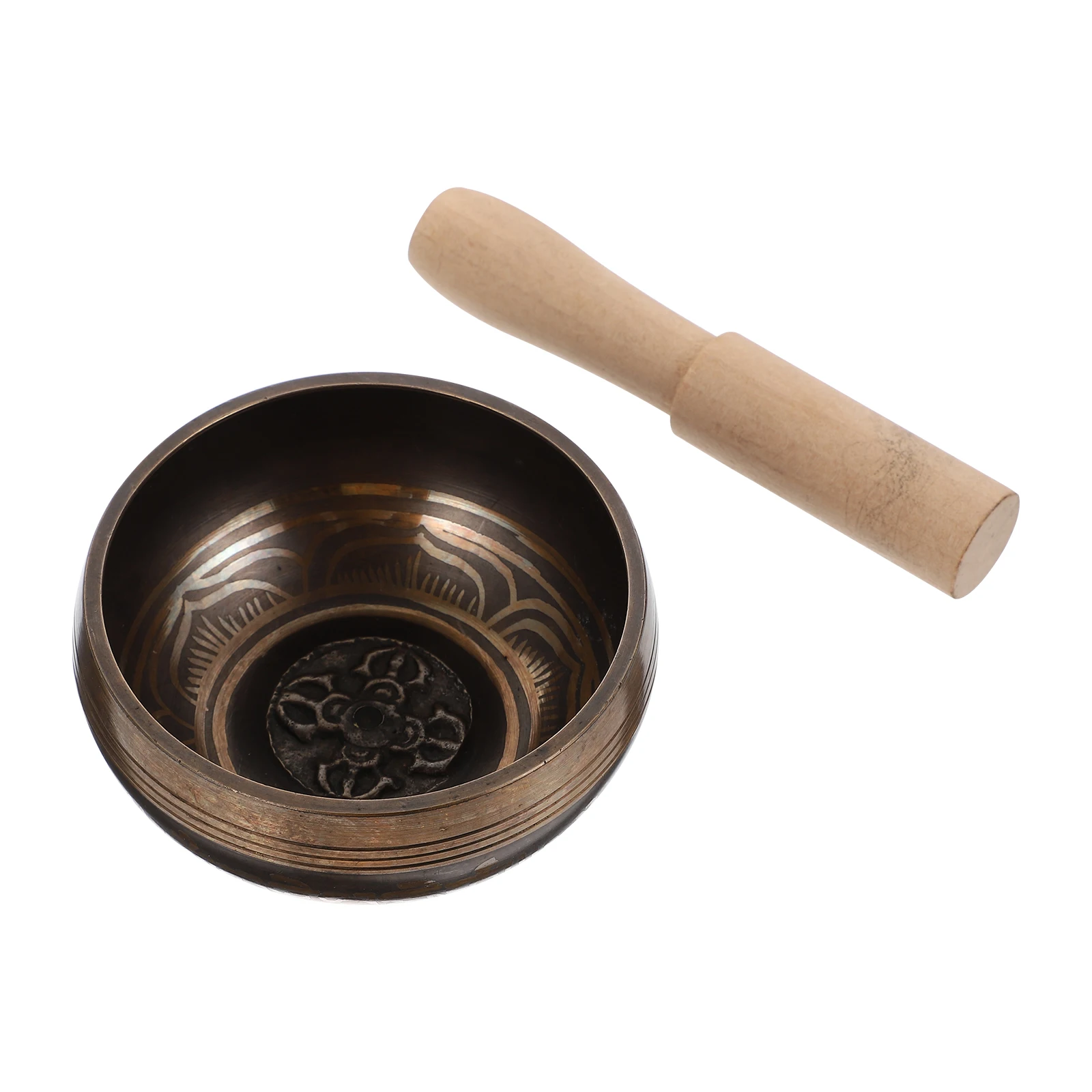

1Set Tibetan Singing Copper Sound For Meditation Healing Singing Bowl Set With Mallet Music Therapy