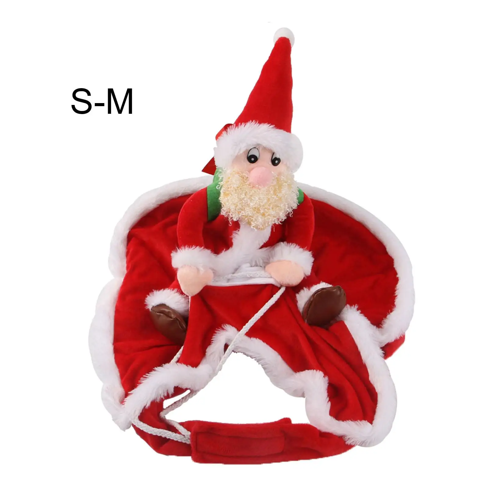 Christmas Dog Costume Dog Santa Claus Riding Costume Dressing up Accessories