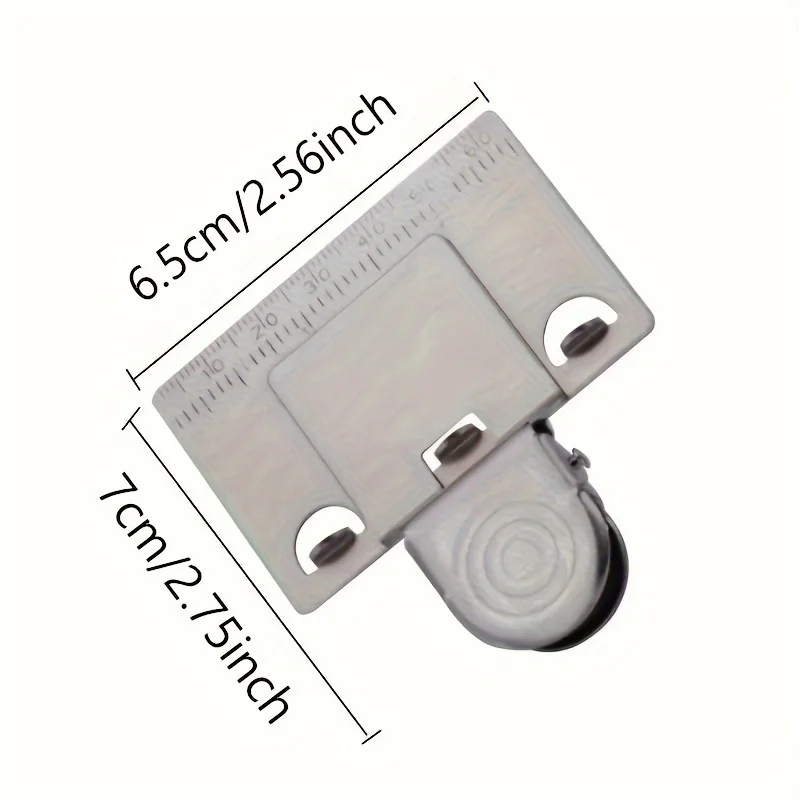 [1pc Accurate Stainless Steel Measuring] 1pc Stainless Steel Measuring Tape Clip: Get Accurate Measurements Every Time!