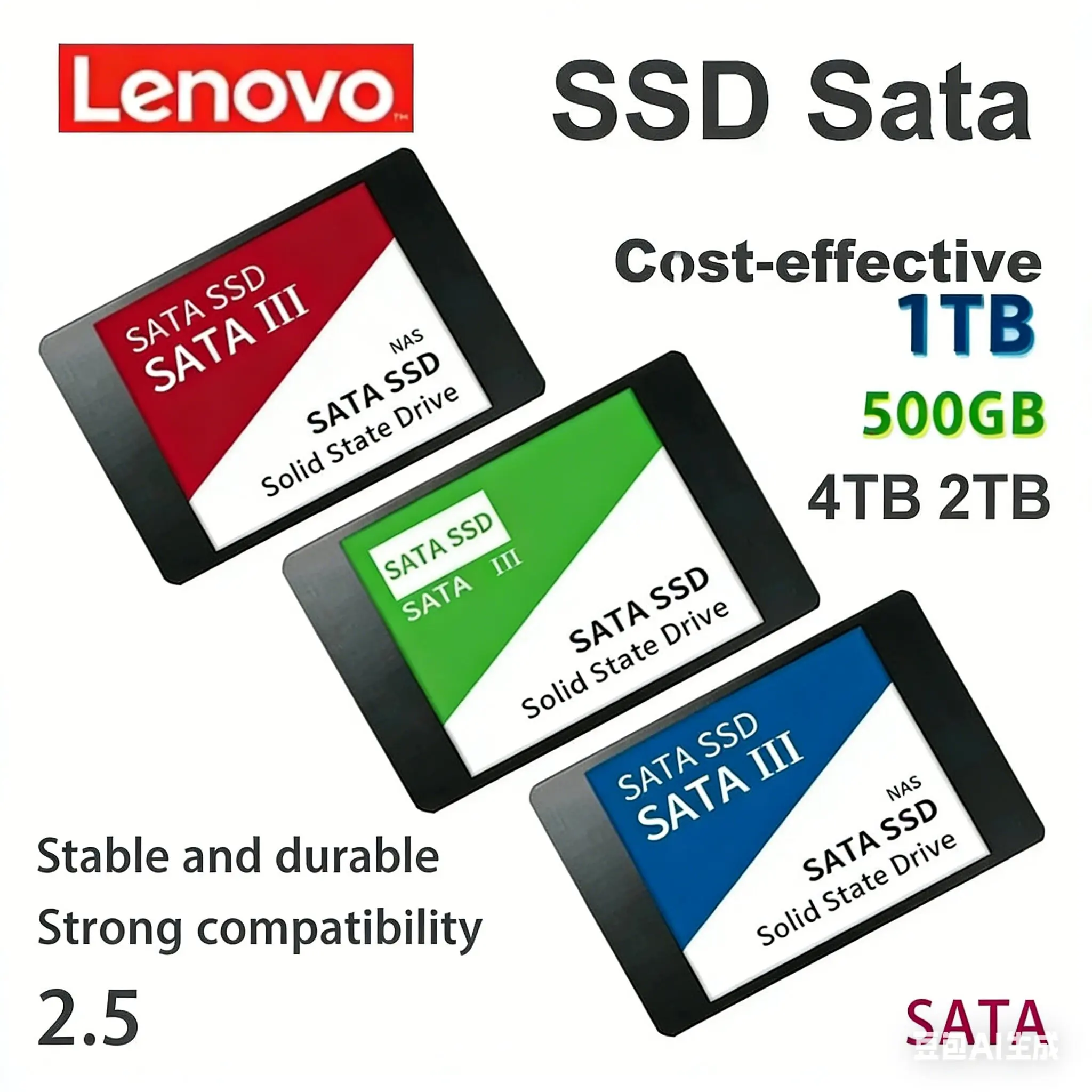 

Lenovo For Internal Hard Drive Sata3 Interface 4TB SSD External Hard DiskPortable High Speed Solid State Drive For Laptop