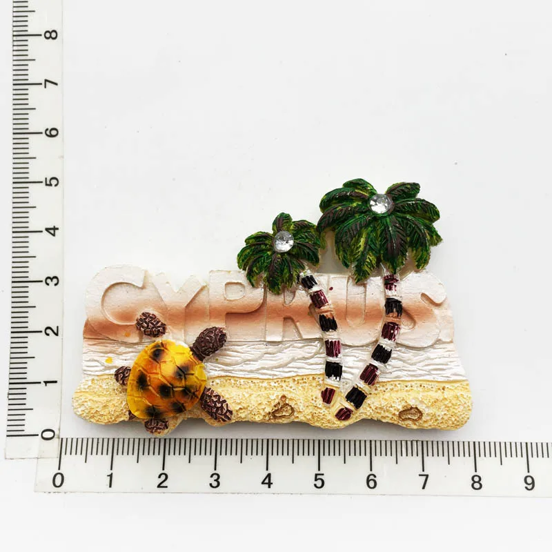 Europa Cyprus 3D Flavour Koelkastmagneet Toeristische Souvenirs Koelkast Magnetische Stickers Reiscollectie Cadeau