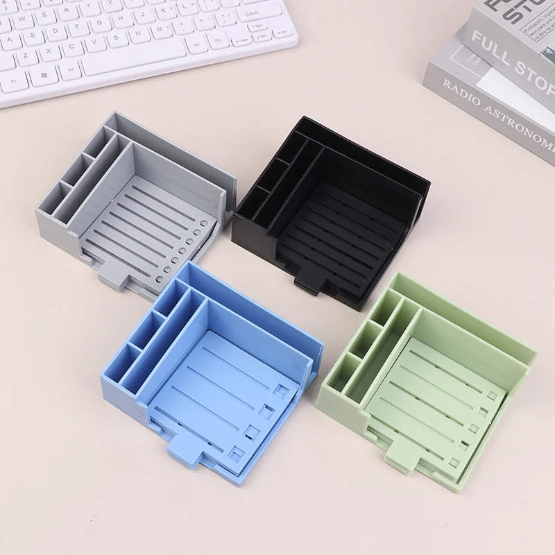 

Настольный органайзер для блокнотов с рамками: блокнот, держатель для заметок и дозатор трафаретов для домашнего и офисного еженедельного планирования