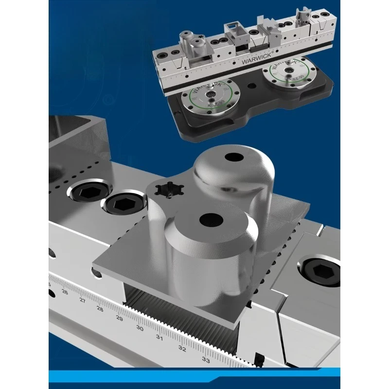 KSD50-500-4FD Cheap Precision Versatile Multi Clamping Adjustable Multiple Line up Vise Rail System for Cnc Machine