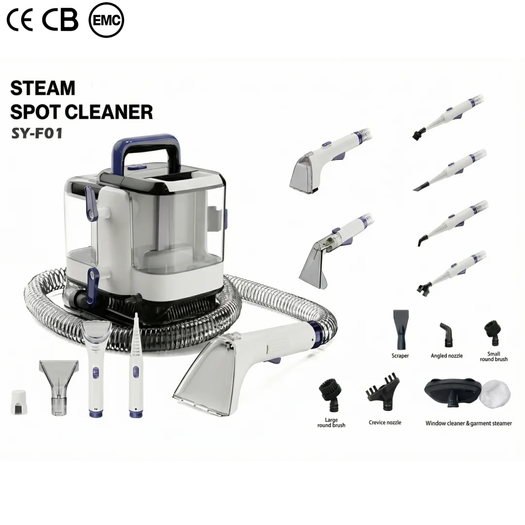 

Портативный многофункциональный моющий пылесос CE CB для сухой и влажной уборки с функцией точечной очистки паром и колесиками