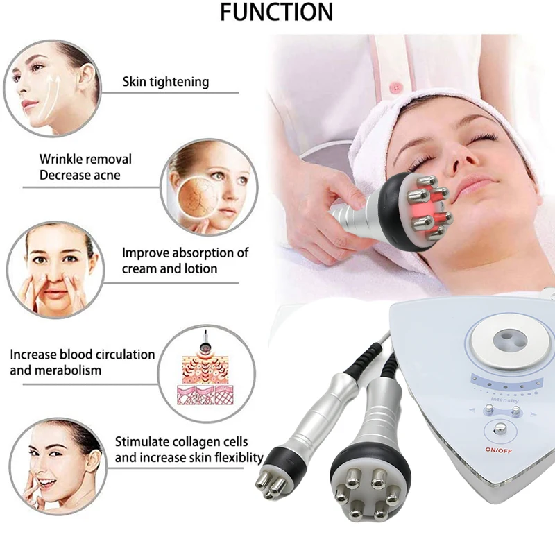 2 in 1 RF Radio Frequency Beauty Machine Eye Skin Care Tool Skin Rejuvenation Skin Tighten Face Lifting Body Face Massager