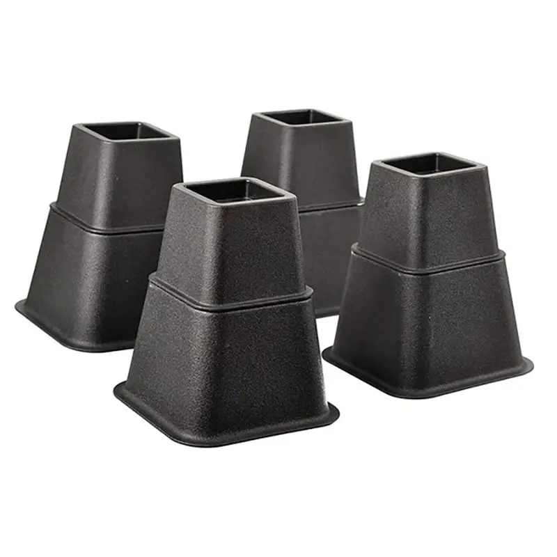 B69C 8Pcs Adjustable Bed Risers Or Furniture Riser To Create An Additional 3 Inches Of Storage Desk Or Sofa Lift