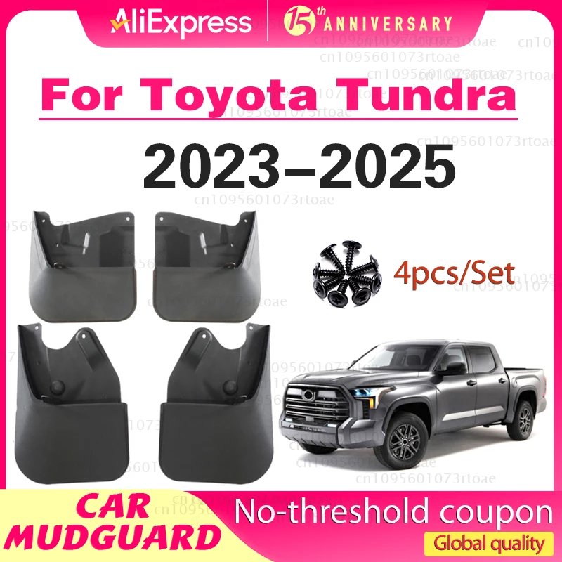 

FOR Toyota Tundra XK70 2023 2024 2025 Mudguard Fender Mud Flap Guards Splash Mudflaps Car Accessories Front Rear 4pcs
