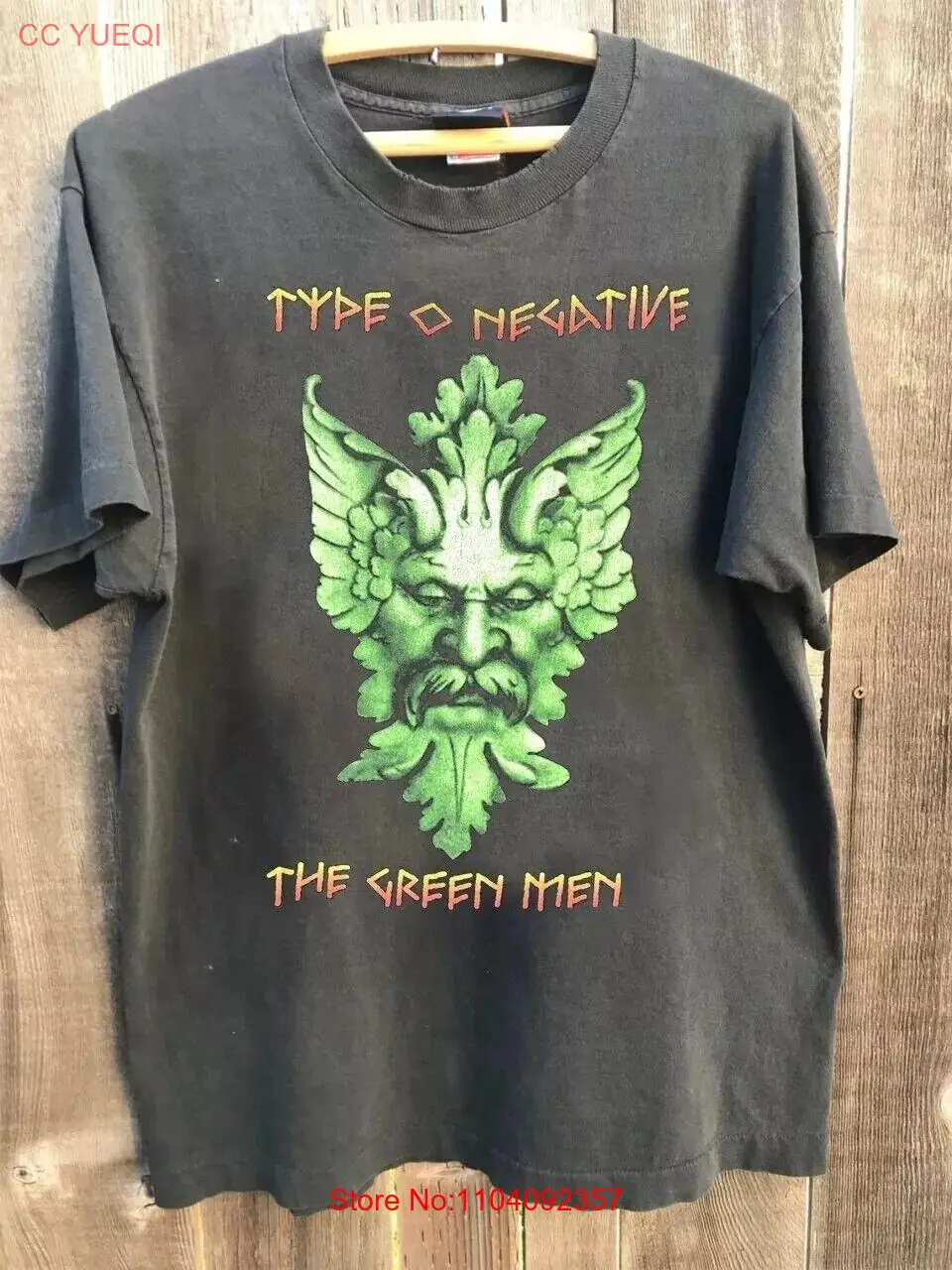 Type O Negative - Green Man Charcoal Short Sleeve Tshirt Reprint S-5XL Men Women