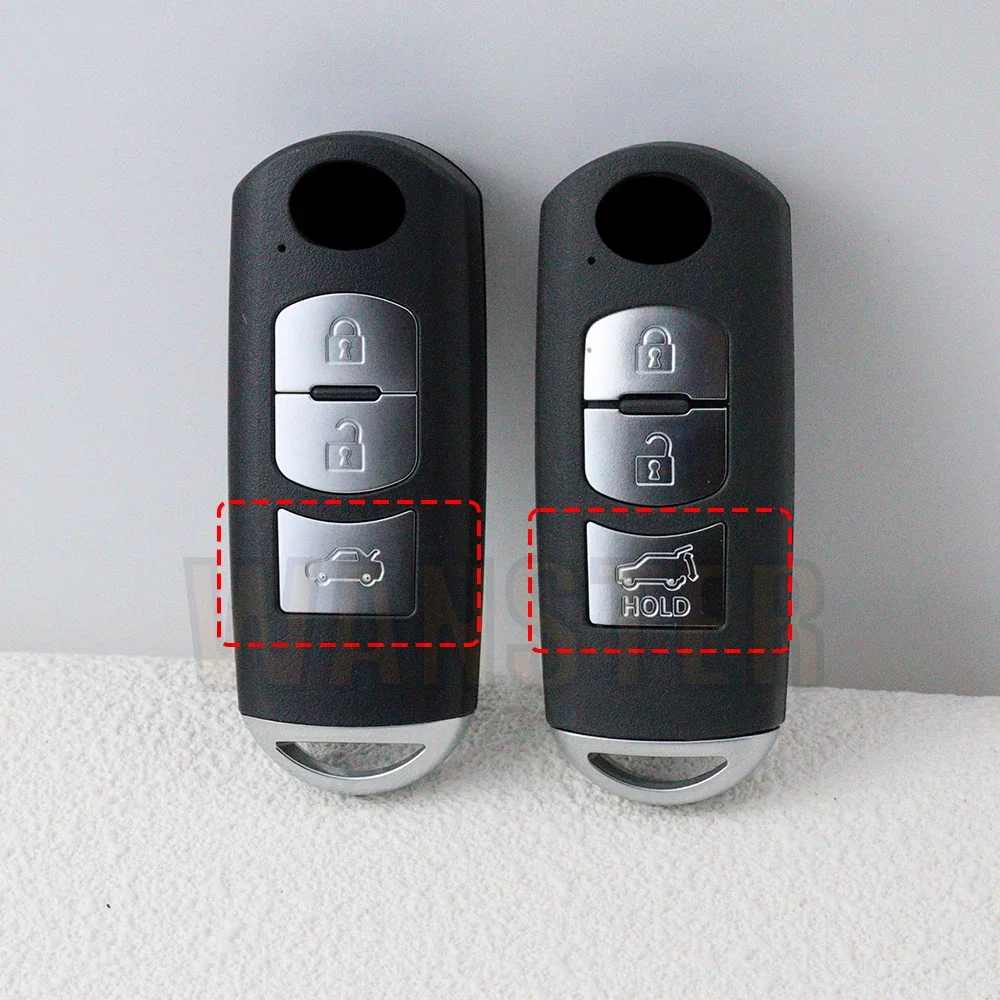 2 3 4 Bottons Car Key Case Fob Shell for Mazda 3 5 6 CX5 CX7 CX9 CX-5 CX-7 CX-9 MX-5 Miata RX-8 X-5 Summit Axela Atenza M3 M6