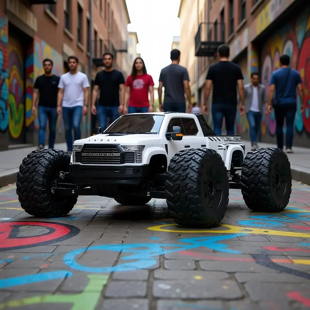 

1/7 Scale 6S 4WD Electric Monster Truck RTR, White (Battery Not Included)
