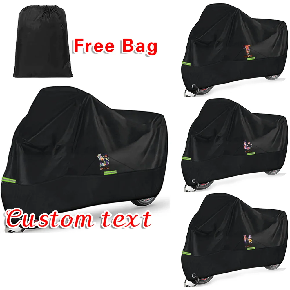 

Чехол для мотоцикла по индивидуальному заказу, пылезащитные чехлы от дождя, мотоциклетные моторы, солнцезащитный чехол, износостойкая ткань, водонепроницаемая