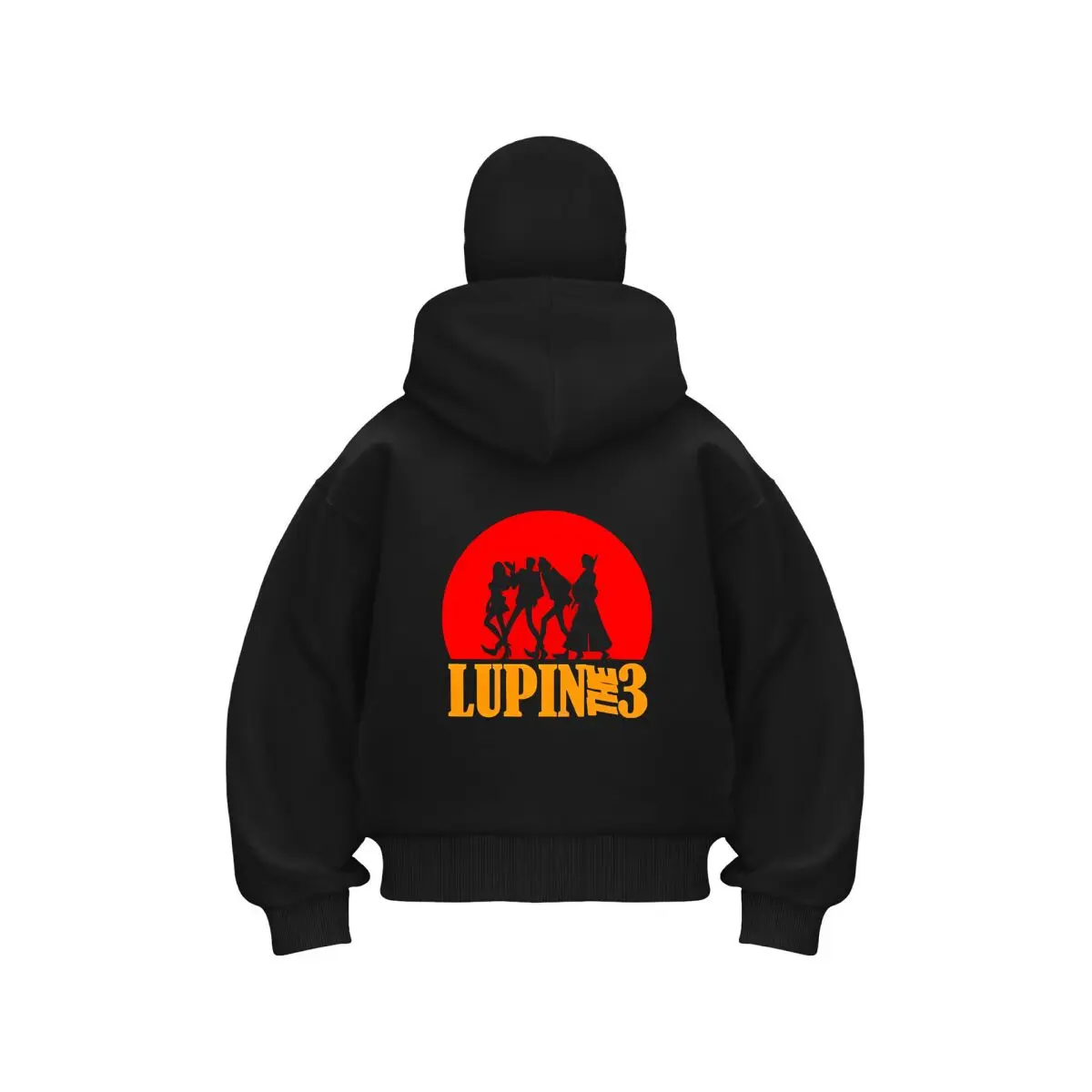 Lupin el tercer anime manga art Unisex doble capucha Otoño Invierno hombres ropa traje enmascarado