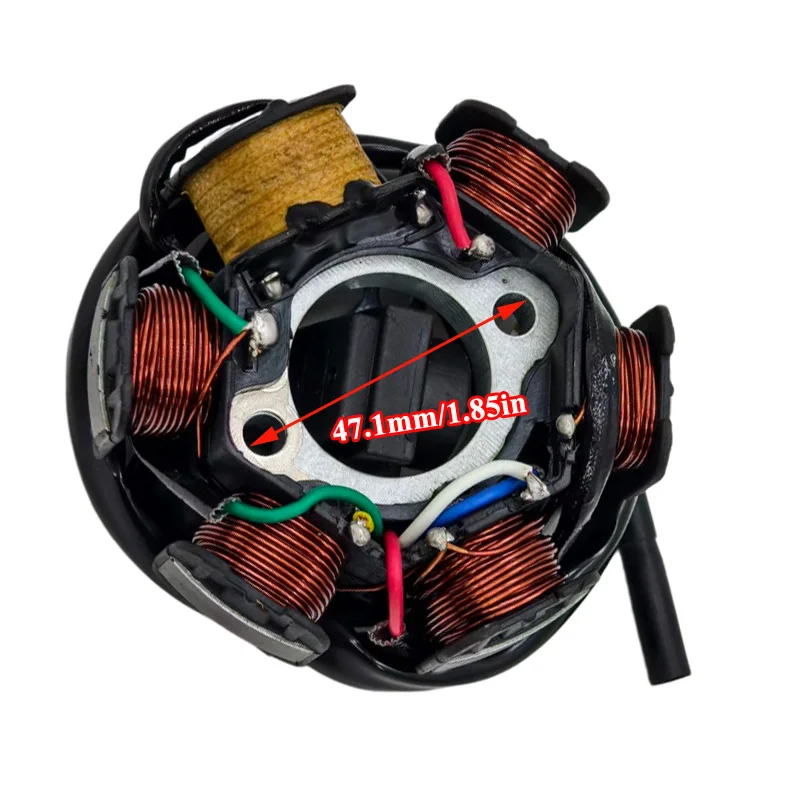 6‑coil 5‑wire Magneto Stator Coil Fit for 50cc 70cc 90cc 110cc 125cc ATV Go Kart Generator Magneto Stator Coil Stator Coil