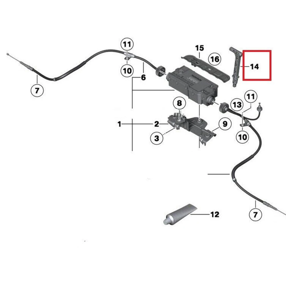 Per BMW X5 F15 F70 2006 - 2017 auto emergenza freno a mano maniglia rilascio strumento freno di stazionamento in plastica 24507590395/7590395