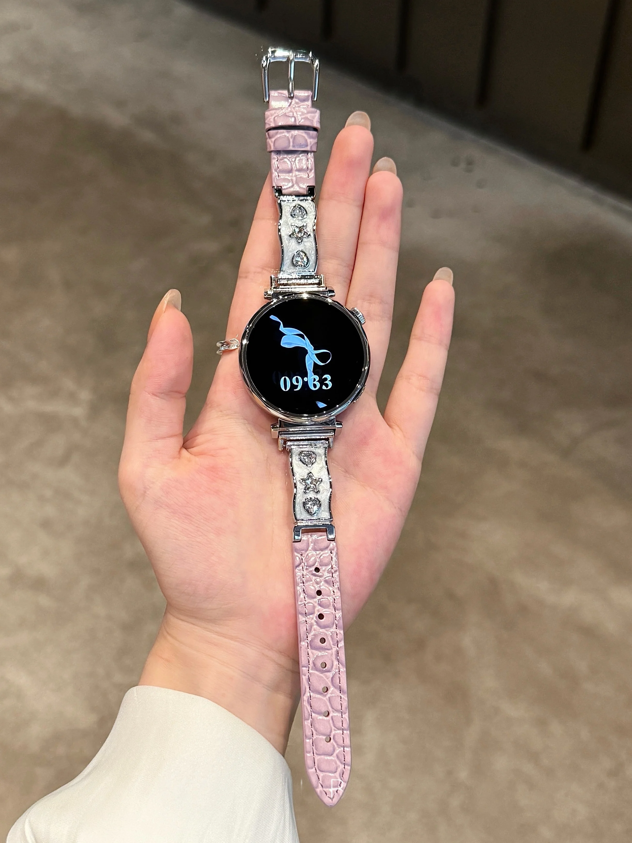 

Dropped metal crocodile patterned leather suitable for HW Watch Fit3/Fit4 straps and HW Band 8/9/10NFC handmade straps