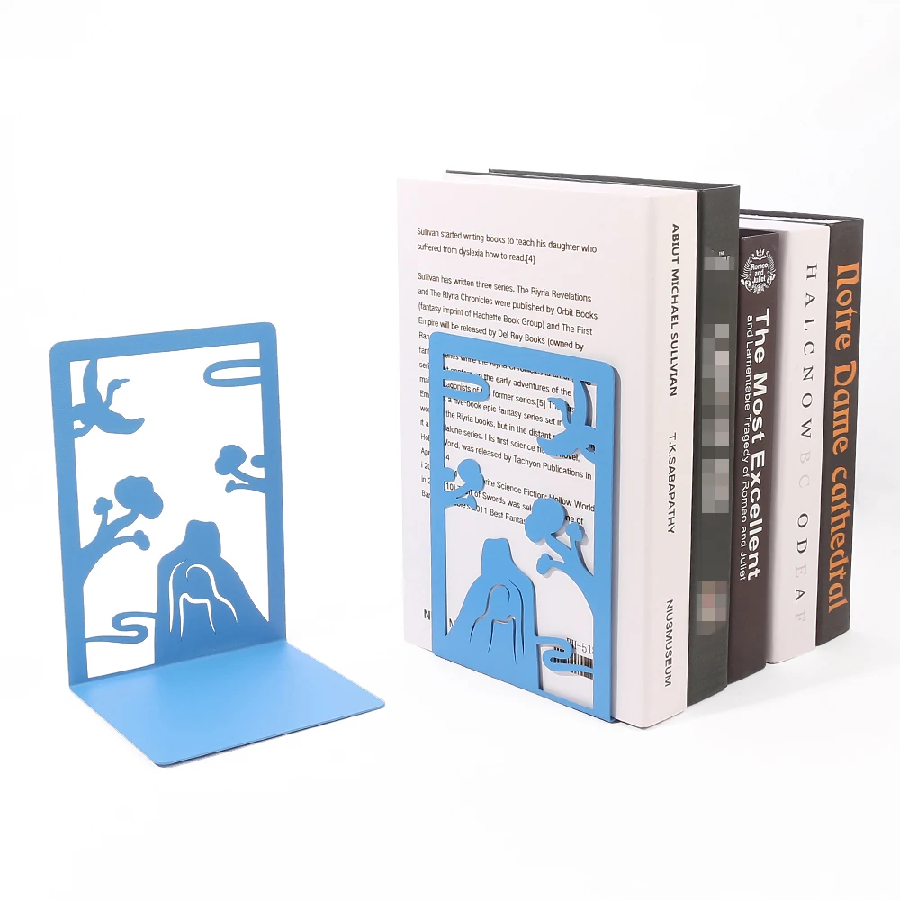 Imagem -05 - Wild Cranes Livro Termina Heavy Duty Bookend Home Bookend Titular da Cremalheira do Livro Stand Prateleira Escrita Desk Cor Pcs