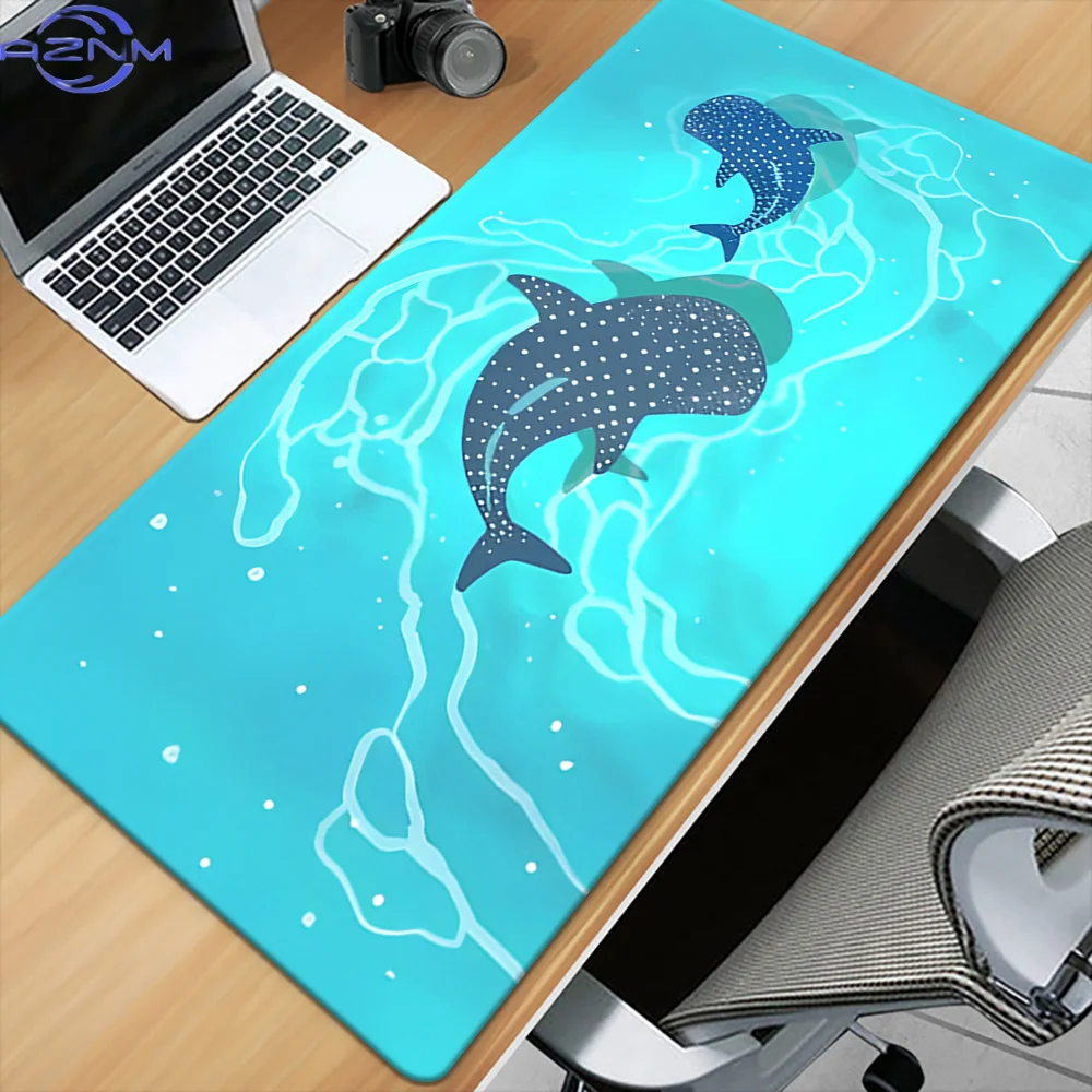 1pc, Cute Cartoon Whale HD Printed Pad for Desk, Multi Functional XXL Mousepad, Keyboard Gaming Mouse Mats, Office Computer PC G
