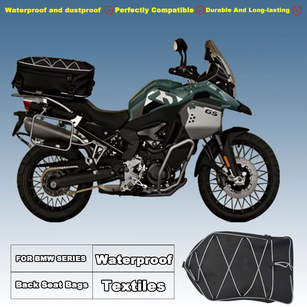 

For BMW R1300GS R1250GS F750GS 800GS 900GS ADV All-Weather Waterproof Universal Back Seat Storage Bag Durable Long-Lasting
