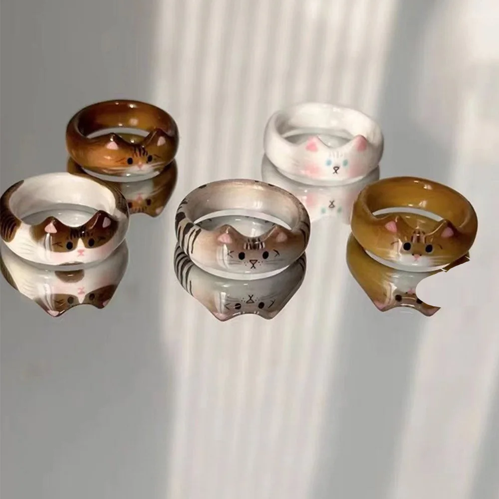 Anillo de Mujer con Diseño de Gato Creativo y Moderno 2024, Regalo para el Día de San Valentín y Año Nuevo