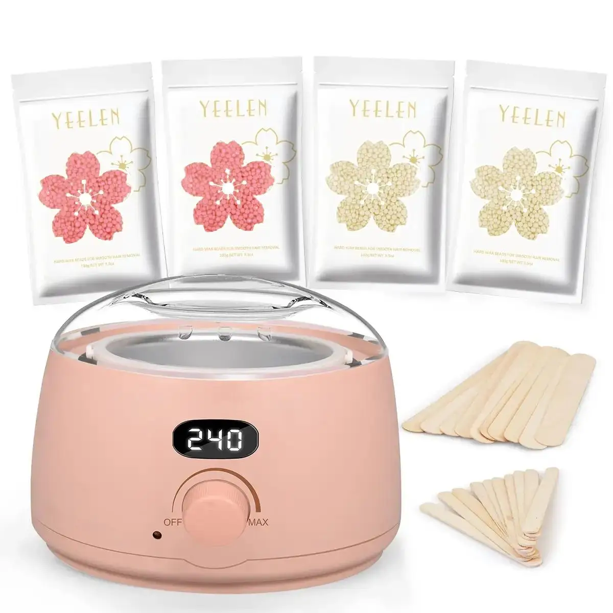 American Standard Three Plug Pink Digital Display Hair Removal Machine Set is Convenient For Hair Removal at Home