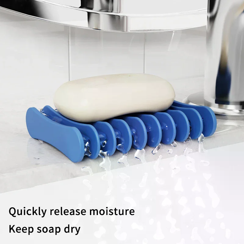 Perfect Innovative Easy To Clean Innovative Premium Silicone Silicone Self Draining Soap Dishes Compact And Soap Holder