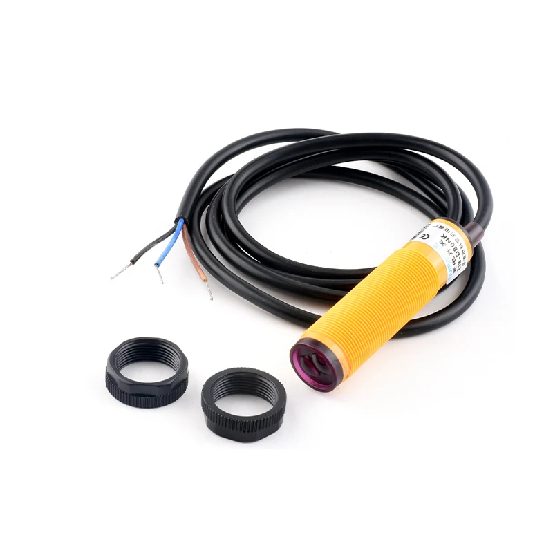 Intelligenter Auto-Roboter E18-D80NK Infrarot-Hindernisvermeidung Fotoelektrischer Sensor Näherungsschalter 3-80cm Erfassungsbereich Einstellbar – Detail 3