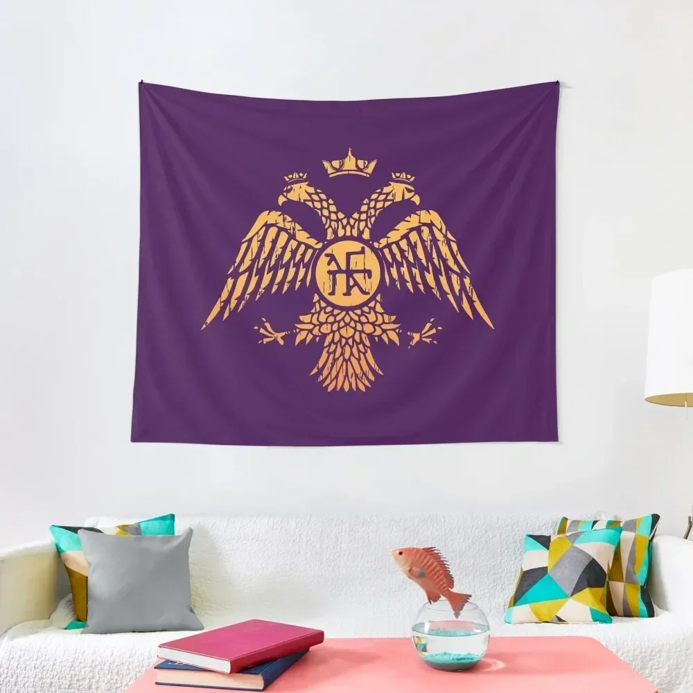 

Byzantine Eagle Symbol Flag Tapestry Art Mural Carpet On The Wall Decor For Bedroom Tapestry