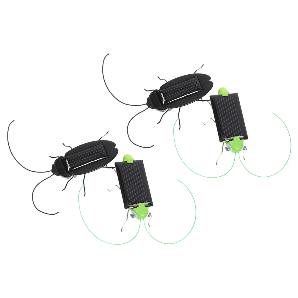 4 Stück angetriebene Insekten, realistische Kakerlake, pädagogische wissenschaftliche Experimentierkits, robustes Kunststoff-Solarenergie-Lernen