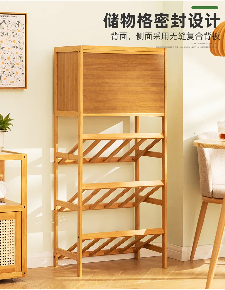 Portabottiglie per la casa Portaoggetti dal pavimento al soffitto Espositore in legno Scaffale