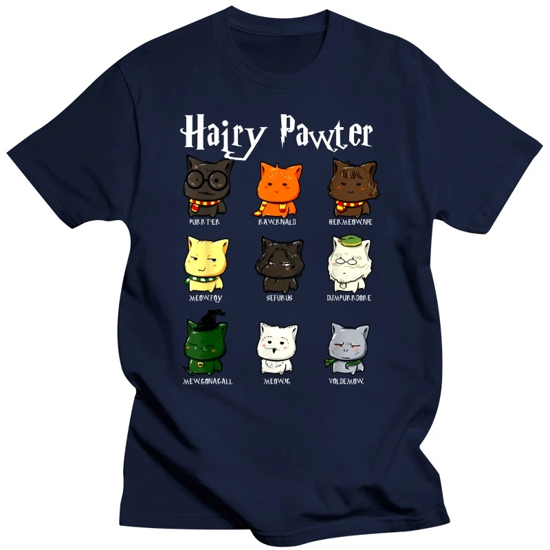 Hairy Pawter Potter Cats Cute T-shirt