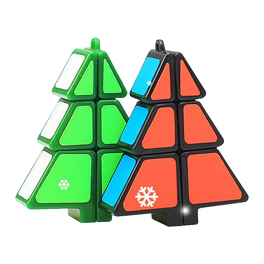 ZCUBE Christmas Tree Magic Cube Christmas Gift Pendant Cubo Magico Children's Puzzle Toys For Adult Birthday Christmas Gifts