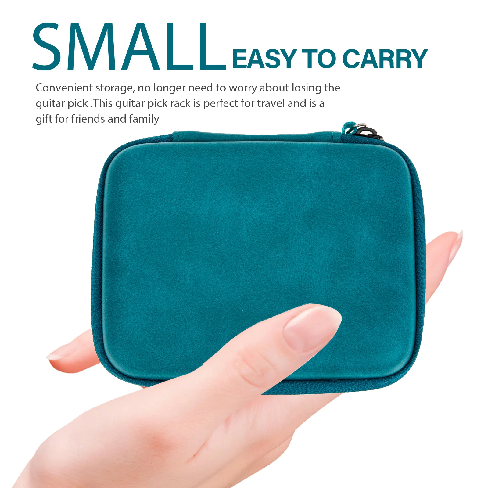 

Guitar Pick Zipper Bag Portable Plectrum Carrying Bag Durable Plectrum Organizer Fine Craft Making Long Lasting Use