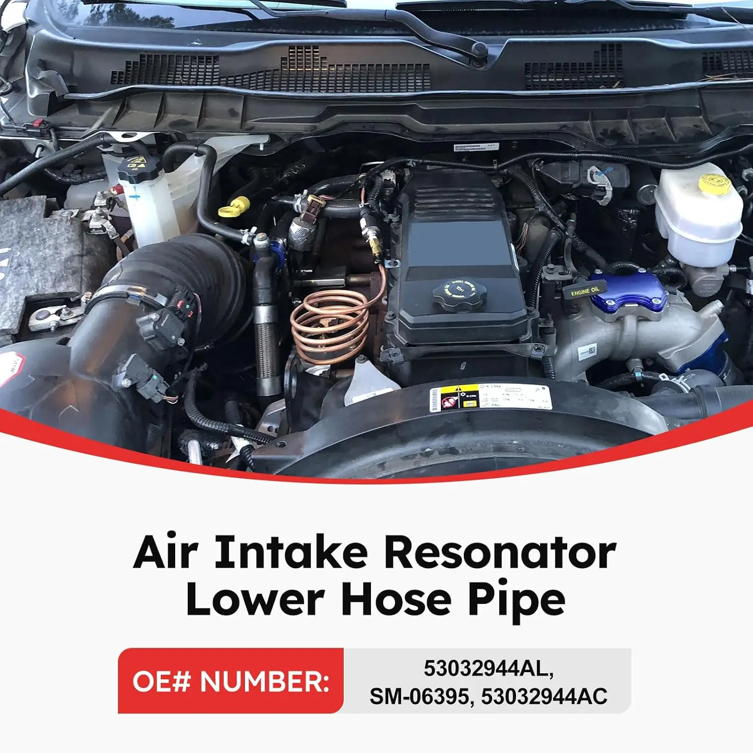 

53032944AL Air Intake Outlet Duct Hose Tube Replacement forRam 2500 3500 6.7L 2007-2018