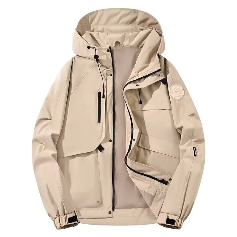 

American Sle Zipper Cardigan Men's Casual Sportswear Trendy Youth Spring Autumn Jaet Simple High-End Feeling