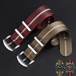 Premium Watch Straps for Tudor Nylon Watch Band for Seiko 18/20mm 22mm Fabric Military Bracelet for Rolex Men Belt for Omega 007