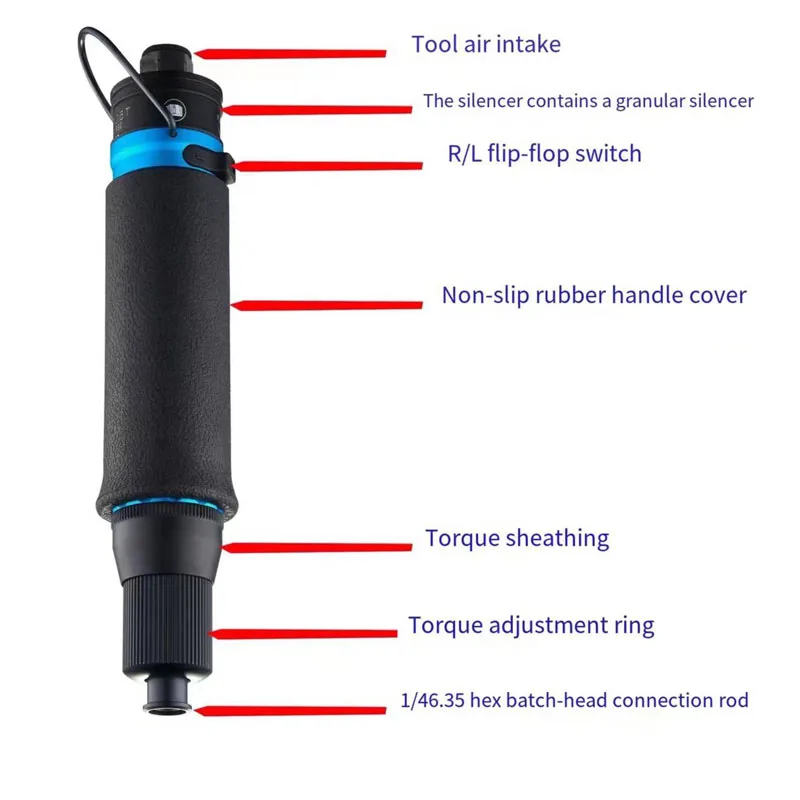 1PC Pneumatic Tool Fully Automatic Pneumatic Screwdriver Air Screwdriver Pneumatic Screwdriver