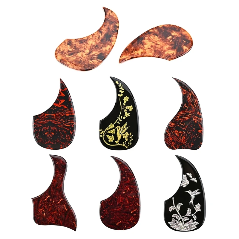 1PC Profession Acoustic Guitar Pick Guard Guitar Scratch Plate Self-Adhesive Pickguard Sticker For Acoustic Guitar Parts 24BD