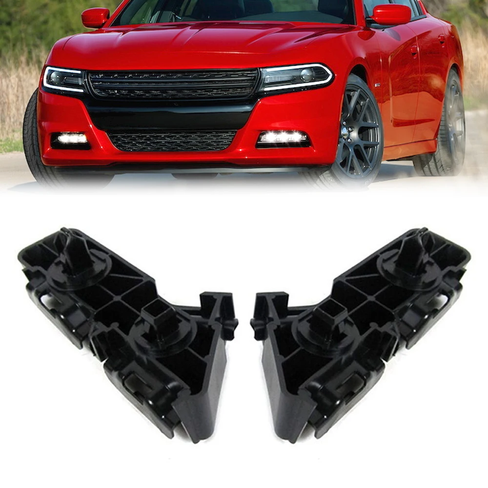 

2Pcs Car Accessories Bumper Bracket Set For Dodge Charger 2011-2014 R/T Road and Track 2011 SRT8 2012-2014 Front Left & Right