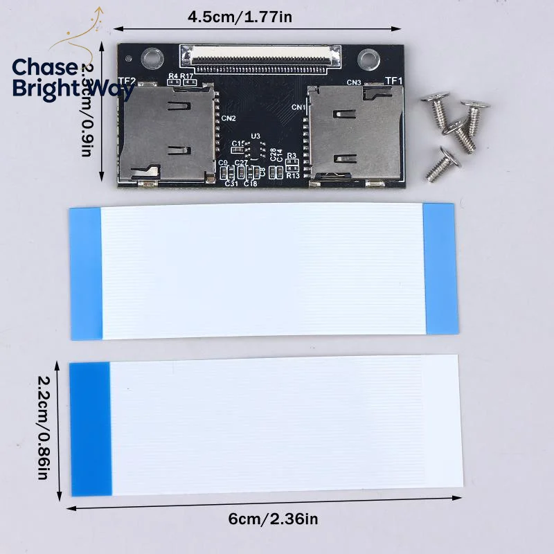 Dual TF Card Memory Card To CE Interface Connection Card Expansion Card For Computer Industrial Control Machine VCR NAS