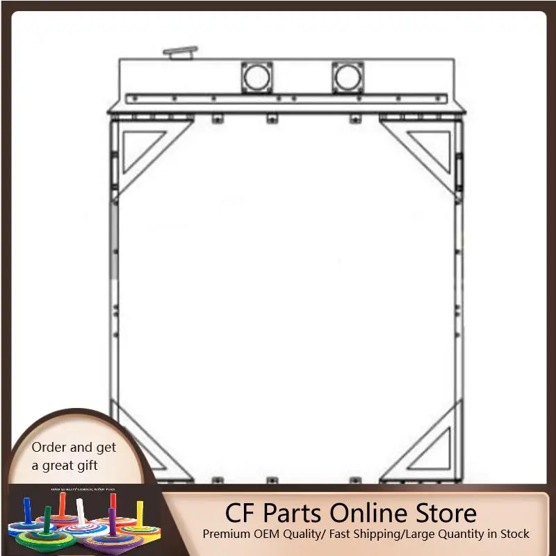 

Water Radiator 7W2847 for Caterpillar CAT D9N Tractor