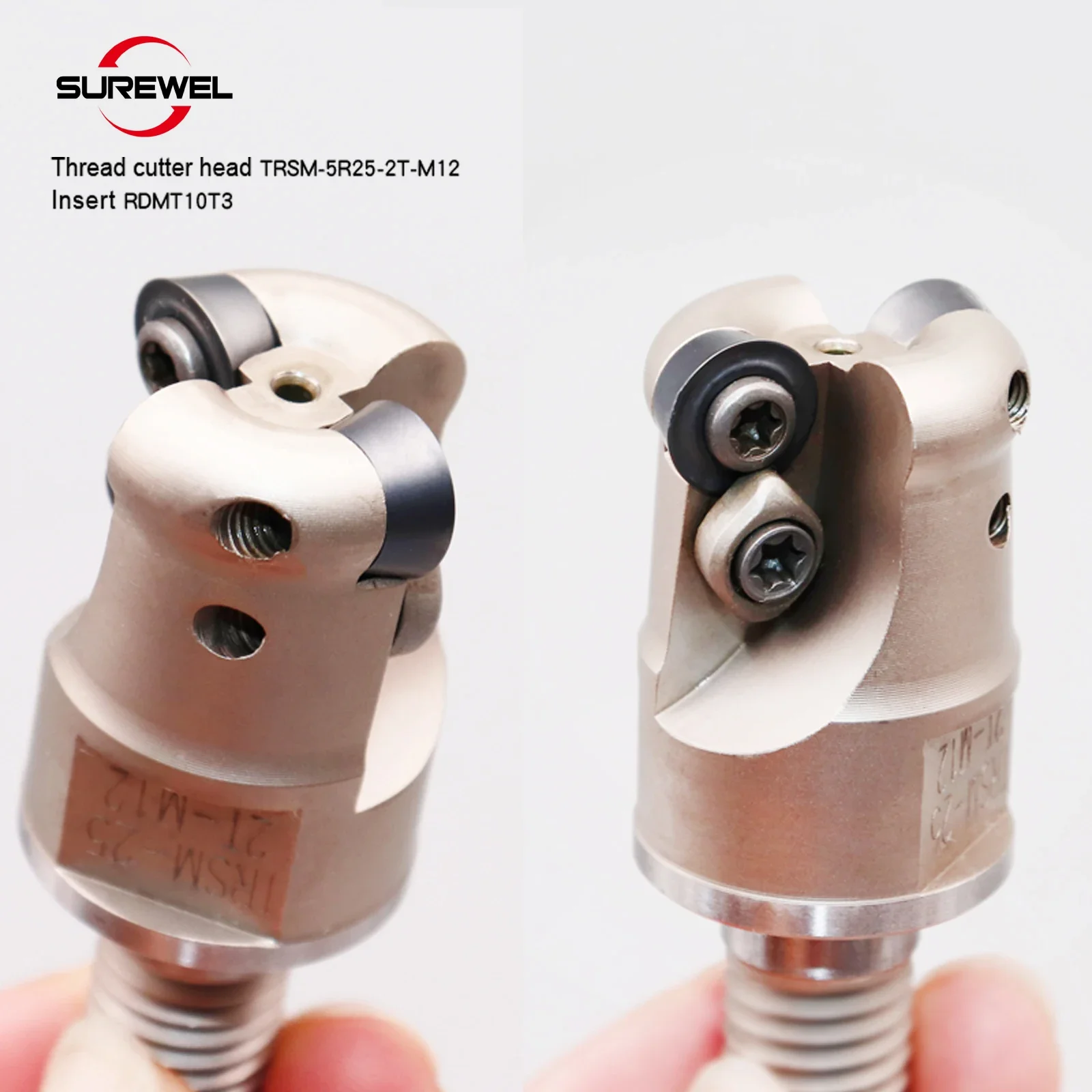 TRS تغذية سريعة قفل قاطعة المطحنة الأسنان رئيس قاطعة المطحنة رئيس قاطعة المطحنة الدقيقة رئيس RDMT10T3 RDMT1204 إدراج #6